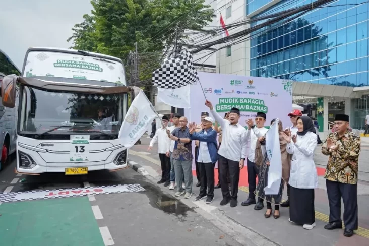Baznas Berangkatkan 850 Guru Ngaji hingga Marbot Masjid Pulang Kampung Gratis