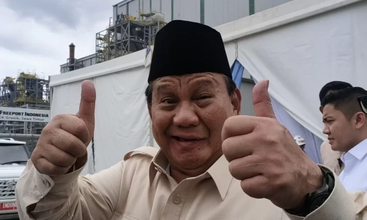 Ditanya persoalan RUU TNI, Prabowo Lambaikan Tangan dan juga juga Bilang Terima Kasih