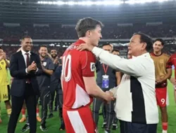 Prabowo Ajak Ole Romeny Ngobrol setelahnya Cetak Gol Kemenangan gemilang Timnas Indonesia