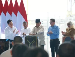 Resmikan Pabrik Emas Freeport pada Gresik, Prabowo: Kita Tidak Ingin semata-mata Jual Bahan Baku