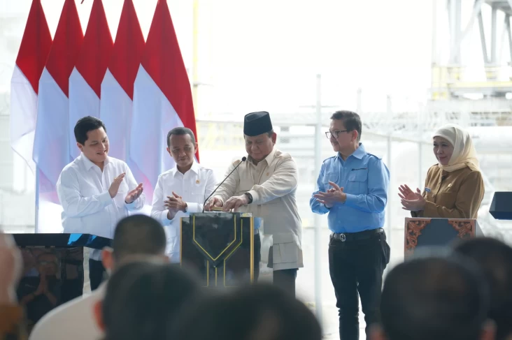 Resmikan Pabrik Emas Freeport pada Gresik, Prabowo: Kita Tidak Ingin semata-mata Jual Bahan Baku