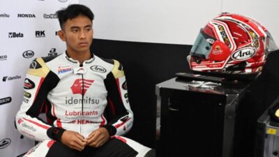 Mario Aji tuntaskan balapan Moto2 Qatar 2025 pasca sempathighside