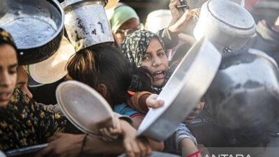 WFP kehabisan stok makanan untuk keluarga Wilayah Wilayah Gaza akibat blokade tanah tanah Israel