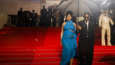 Satu Payung Berdua, Rihanna-A$AP Rocky Tampilan Mesra ke Cannes