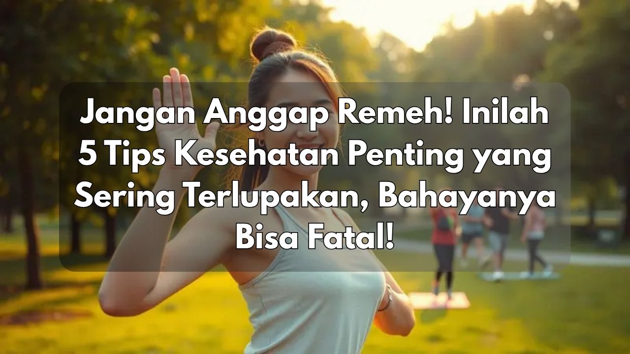 Jangan Anggap Remeh! Inilah 5 Tips Kesehatan Penting yang Sering Terlupakan, Bahayanya Bisa Fatal!