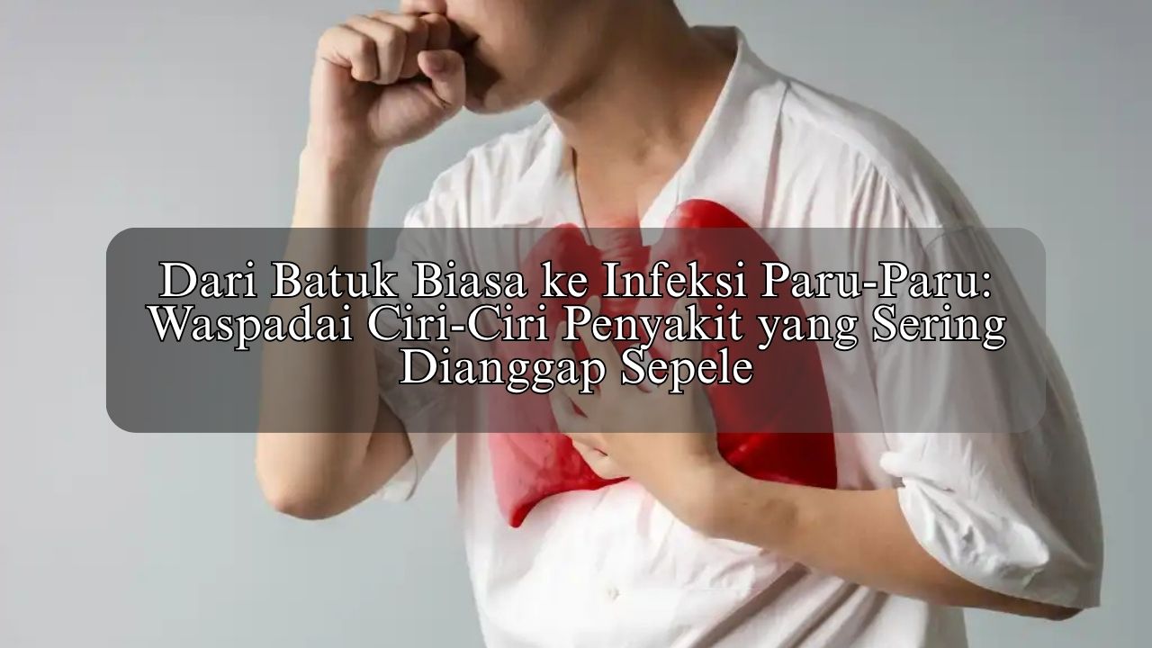 Dari Batuk Biasa ke Infeksi Paru-Paru: Waspadai Ciri-Ciri Penyakit yang Sering Dianggap Sepele