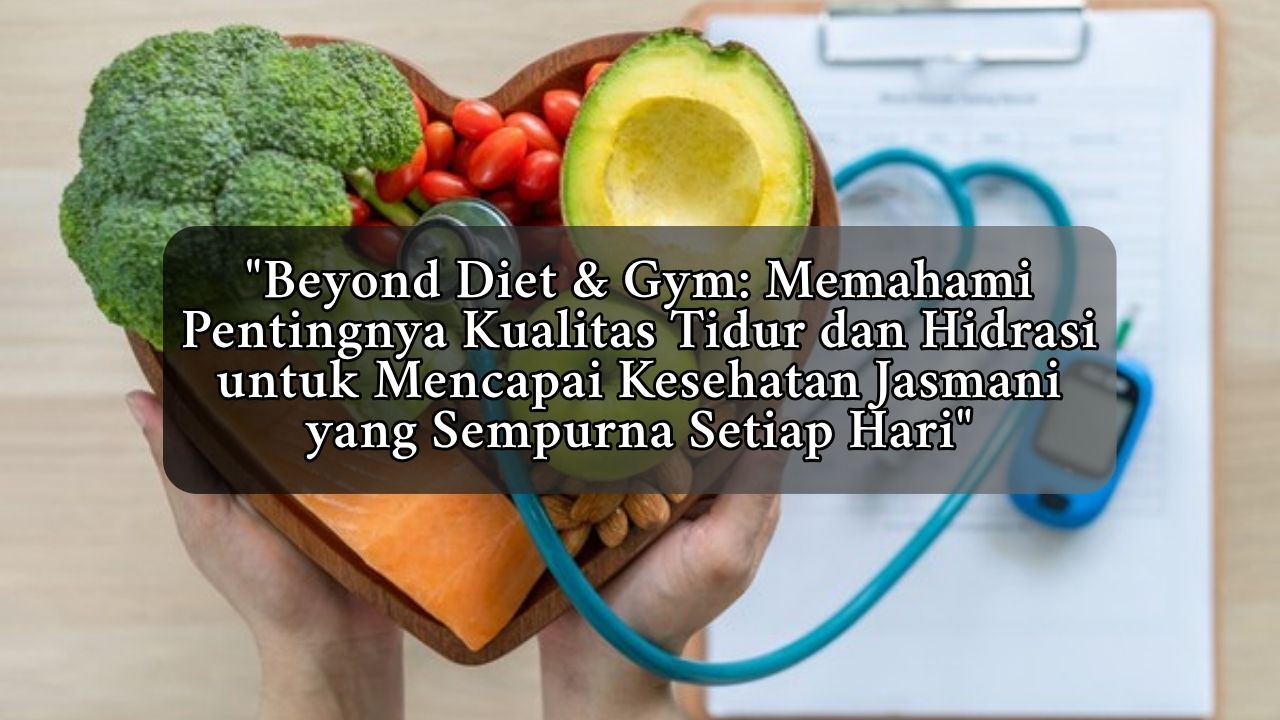 Beyond Diet & Gym: Memahami Pentingnya Kualitas Tidur dan Hidrasi untuk Mencapai Kesehatan Jasmani yang Sempurna Setiap Hari