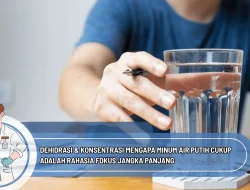Dehidrasi & Konsentrasi Mengapa Minum Air Putih Cukup Adalah Rahasia Fokus Jangka Panjang