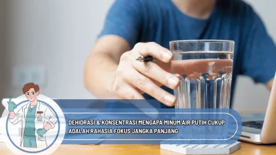 Dehidrasi & Konsentrasi Mengapa Minum Air Putih Cukup Adalah Rahasia Fokus Jangka Panjang