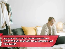 Boundary Setting 2.0: Pisahkan Kerja & Hidup Pribadi Agar WFH Tidak Merusak Jam Tidur Anda