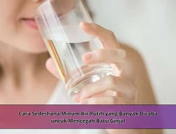 Cara Sederhana Minum Air Putih yang Banyak Dicoba untuk Mencegah Batu Ginjal