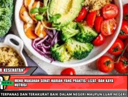Menu Makanan Sehat Harian yang Praktis, Lezat, dan Kaya Nutrisi