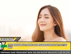 Tips Menenangkan Pikiran dan Menjaga Kesehatan Batin Setiap Hari