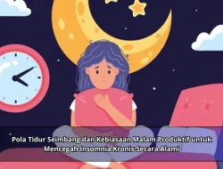 Pola Tidur Seimbang dan Kebiasaan Malam Produktif untuk Mencegah Insomnia Kronis Secara Alami