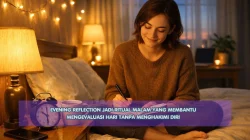 Evening Reflection Jadi Ritual Malam yang Membantu Mengevaluasi Hari Tanpa Menghakimi Diri