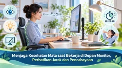 Menjaga Kesehatan Mata saat Bekerja di Depan Monitor, Perhatikan Jarak dan Pencahayaan