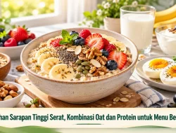 Pilihan Sarapan Tinggi Serat, Kombinasi Oat dan Protein untuk Menu Bergizi
