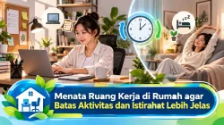 Menata Ruang Kerja di Rumah agar Batas Aktivitas dan Istirahat Lebih Jelas
