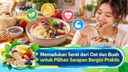 Memadukan Serat dari Oat dan Buah untuk Pilihan Sarapan Bergizi Praktis