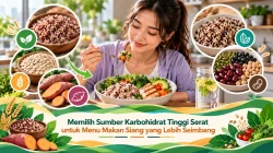 Memilih Sumber Karbohidrat Tinggi Serat untuk Menu Makan Siang yang Lebih Seimbang