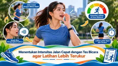 Menentukan Intensitas Jalan Cepat dengan Tes Bicara agar Latihan Lebih Terukur