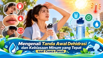 Mengenali Tanda Awal Dehidrasi dan Kebiasaan Minum yang Tepat saat Cuaca Panas