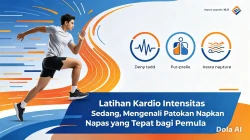 Latihan Kardio Intensitas Sedang, Mengenali Patokan Napas yang Tepat bagi Pemula