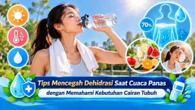 Tips Mencegah Dehidrasi Saat Cuaca Panas dengan Memahami Kebutuhan Cairan Tubuh