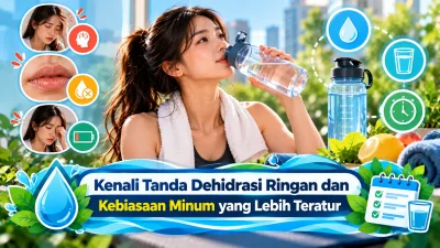Kenali Tanda Dehidrasi Ringan dan Kebiasaan Minum yang Lebih Teratur