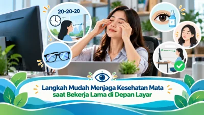 Langkah Mudah Menjaga Kesehatan Mata saat Bekerja Lama di Depan Layar