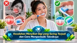 Kesalahan Menyikat Gigi yang Sering Terjadi dan Cara Memperbaiki Tekniknya