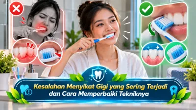 Kesalahan Menyikat Gigi yang Sering Terjadi dan Cara Memperbaiki Tekniknya