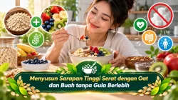 Menyusun Sarapan Tinggi Serat dengan Oat dan Buah tanpa Gula Berlebih