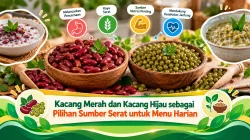 Kacang Merah dan Kacang Hijau sebagai Pilihan Sumber Serat untuk Menu Harian