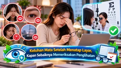Keluhan Mata Setelah Menatap Layar, Kapan Sebaiknya Memeriksakan Penglihatan