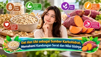 Oat dan Ubi sebagai Sumber Karbohidrat, Memahami Kandungan Serat dan Nilai Gizinya