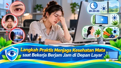 Langkah Praktis Menjaga Kesehatan Mata saat Bekerja Berjam Jam di Depan Layar