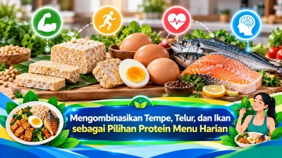 Mengombinasikan Tempe, Telur, dan Ikan sebagai Pilihan Protein Menu Harian